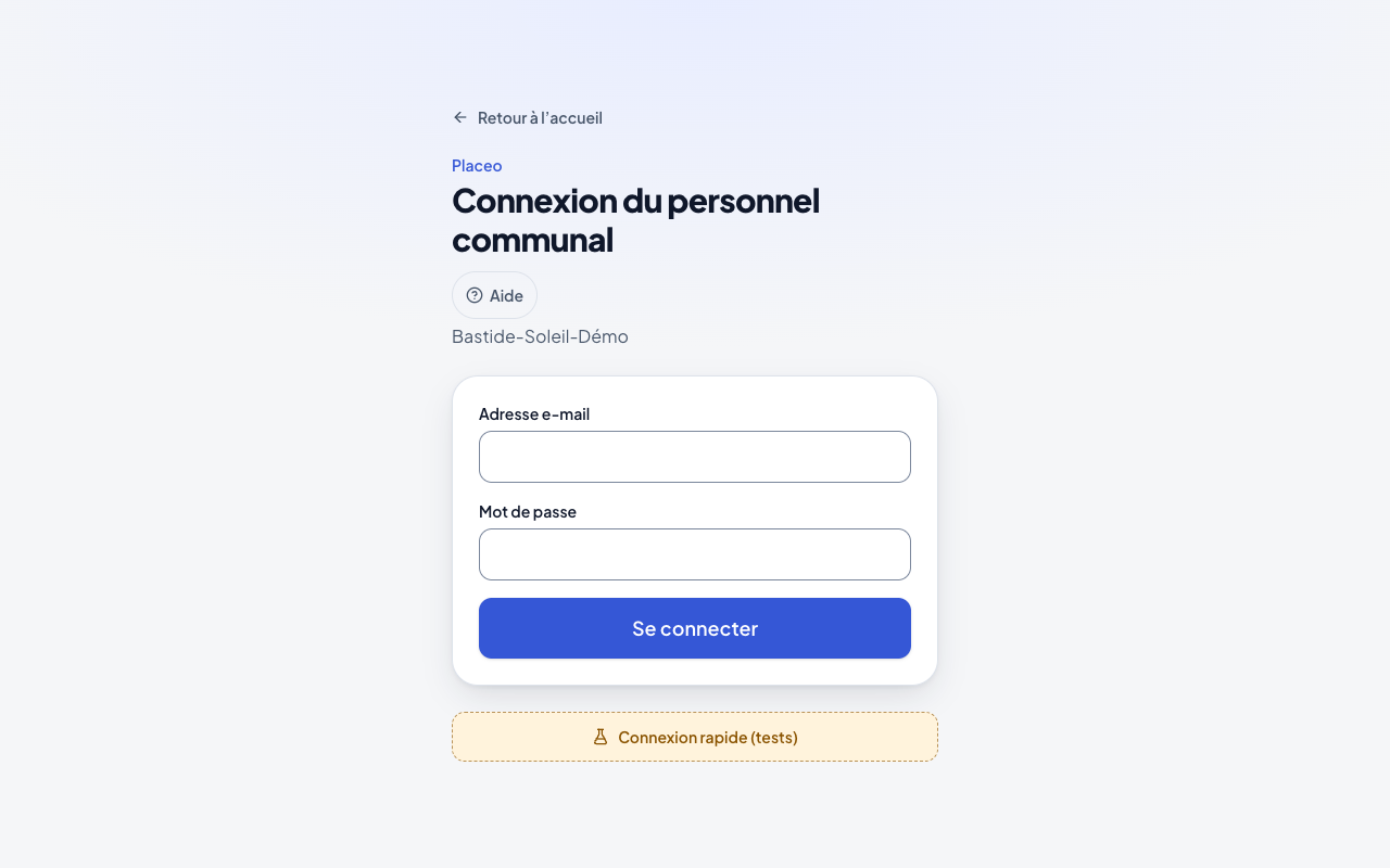Connexion du personnel communal
